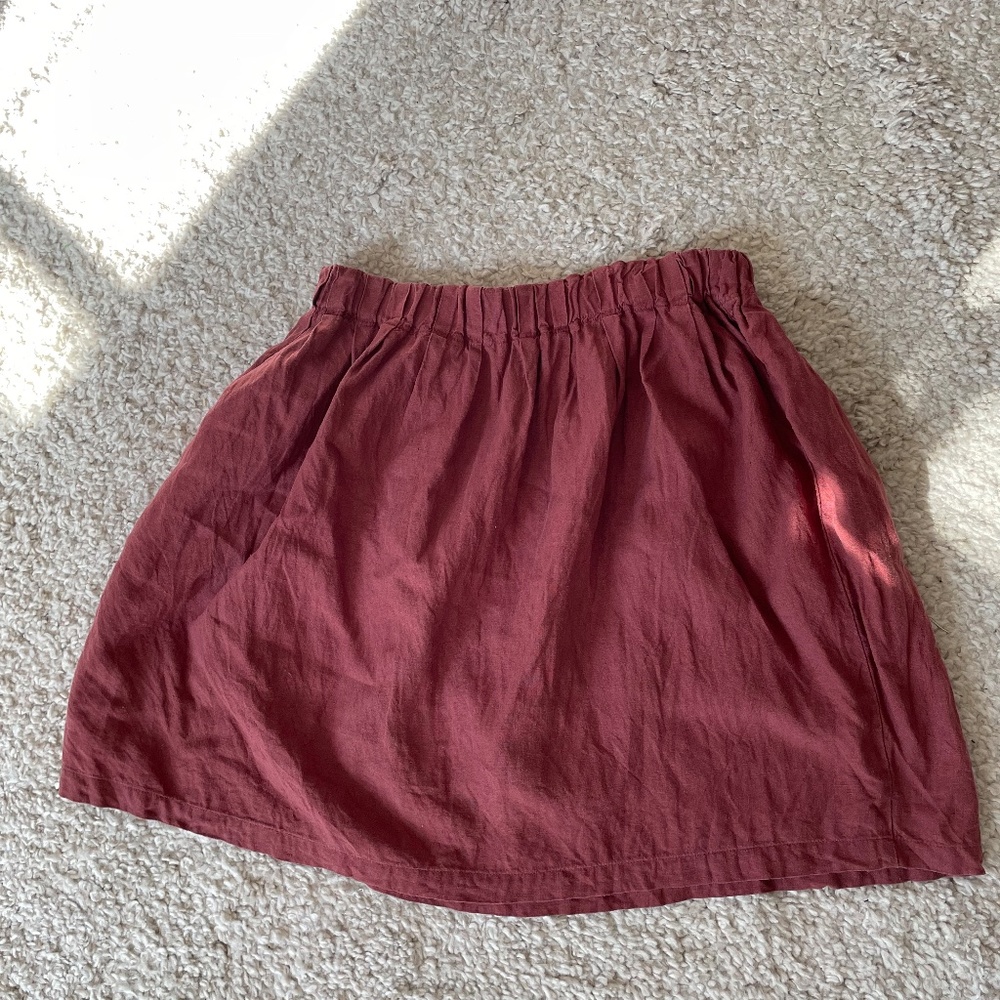 notPERFECTLINEN Marsala BARI skirt, size L Large